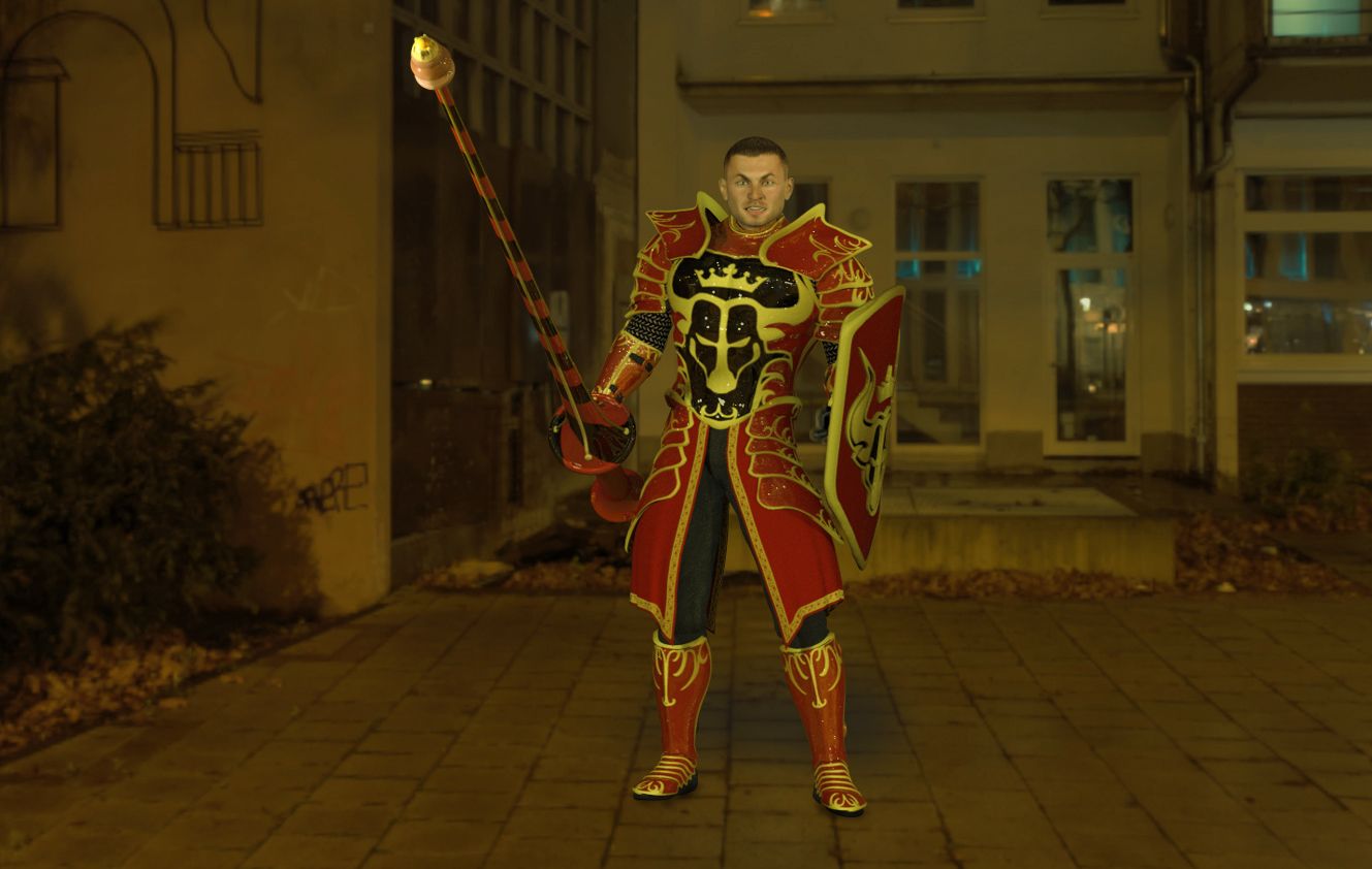 When the jousting ends, Faini's fun begins.
